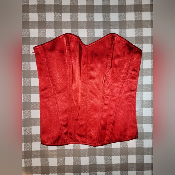‼️SOLD‼️Red Costume Corset Top - Picture 3 of 6